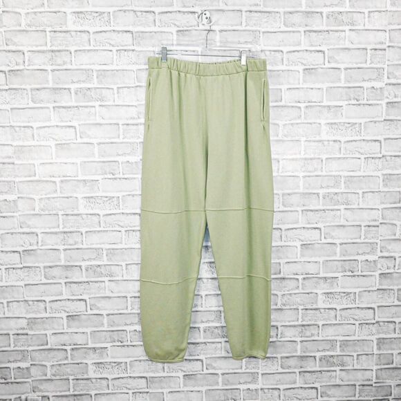 LADY WHITE CO. Men's Panel Sweatpant Joggers in Dark Mint size Large NWT - Picture 1 of 9